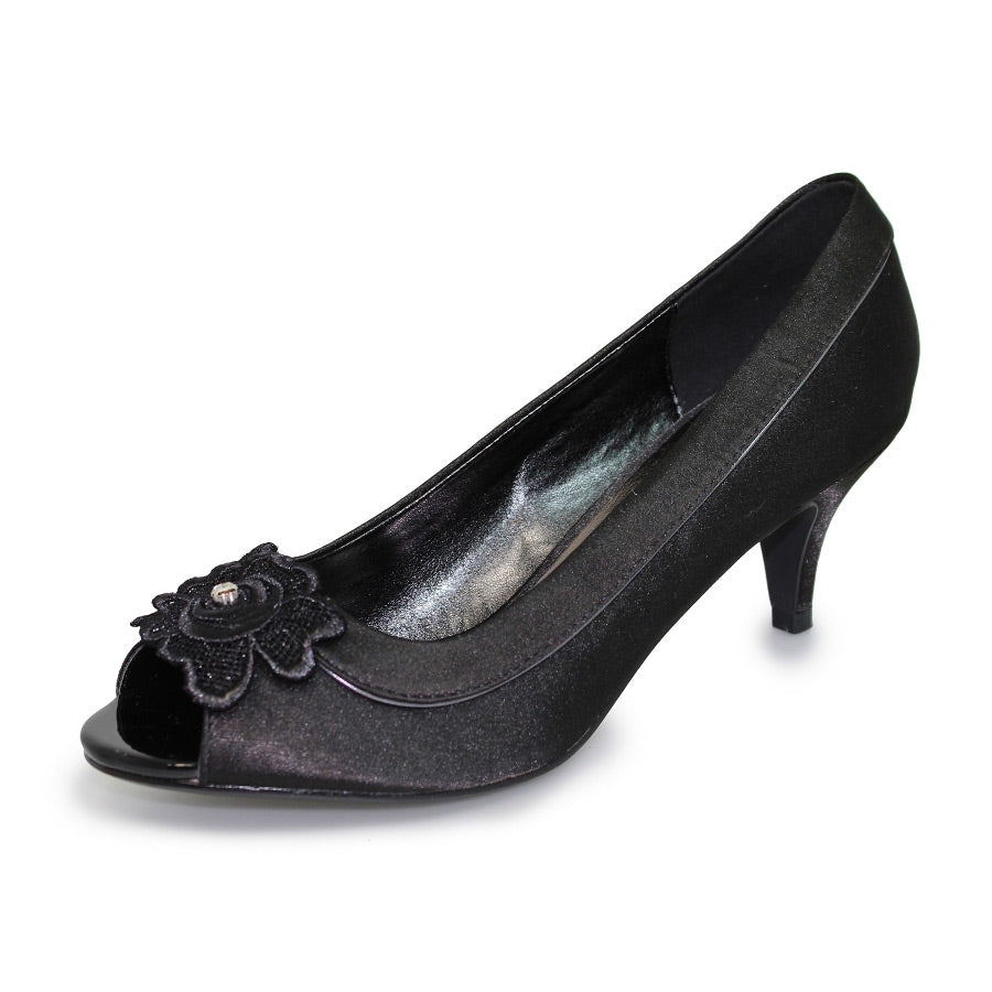 Lunar Amethyst Black Dress Shoes