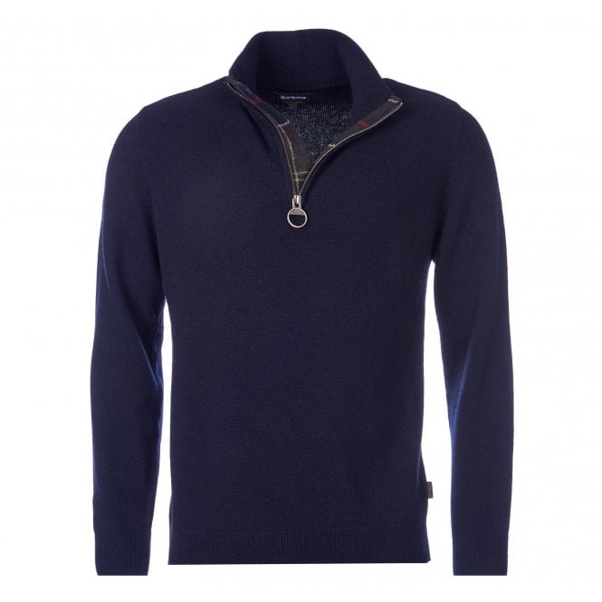 Barbour Holden Navy Half Zip Jumper