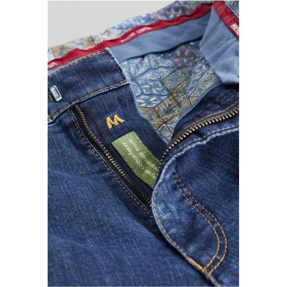 Meyer 629 20 Roma Blue Stone Denim Stretch Jeans