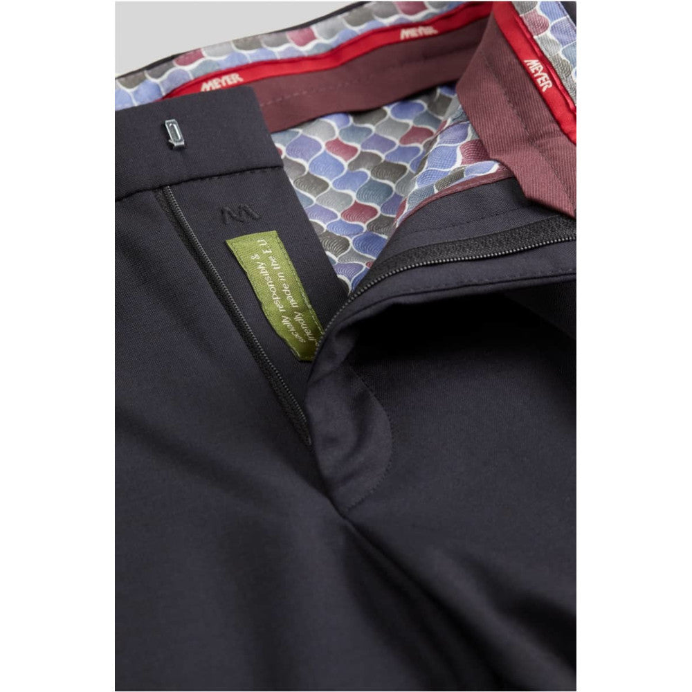 Meyer 344 17 Roma Navy Fine Tropical Wool Trousers