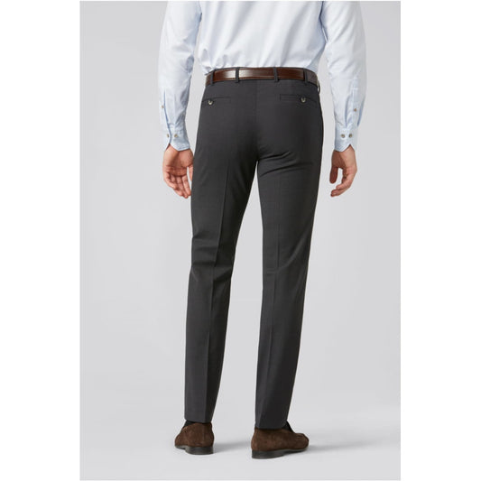 Meyer 344 08 Roma Charcoal Fine Tropical Wool Trousers