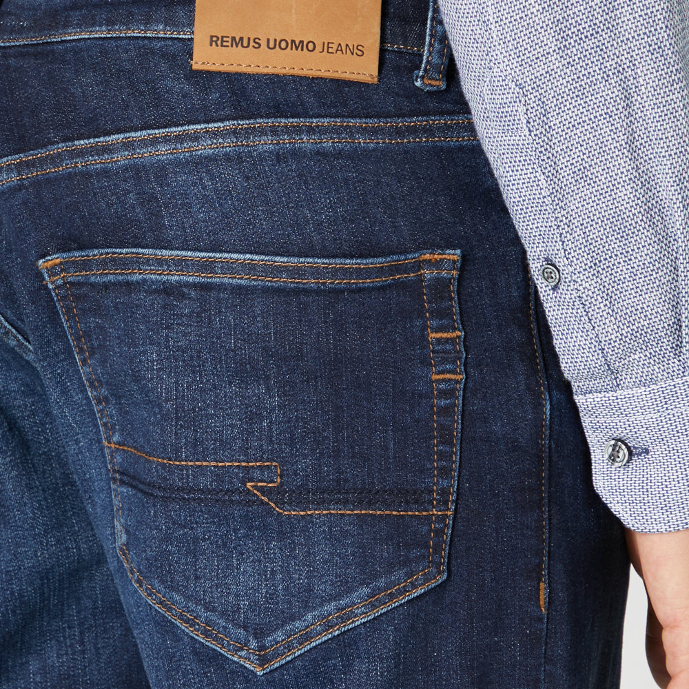 Remus Uomo 60195 78 Navy Rogan Power Stretch Jeans