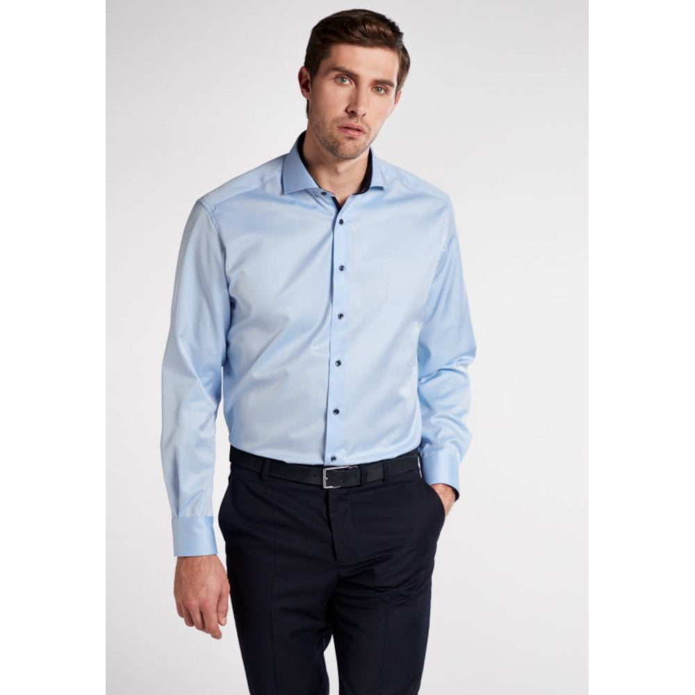 Eterna 8819 10 E15V Light Blue Comfort Fit Shirt