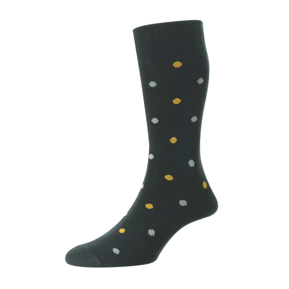 HJ Hall HJ643 Black Motif Spot Comfort Top 6-11