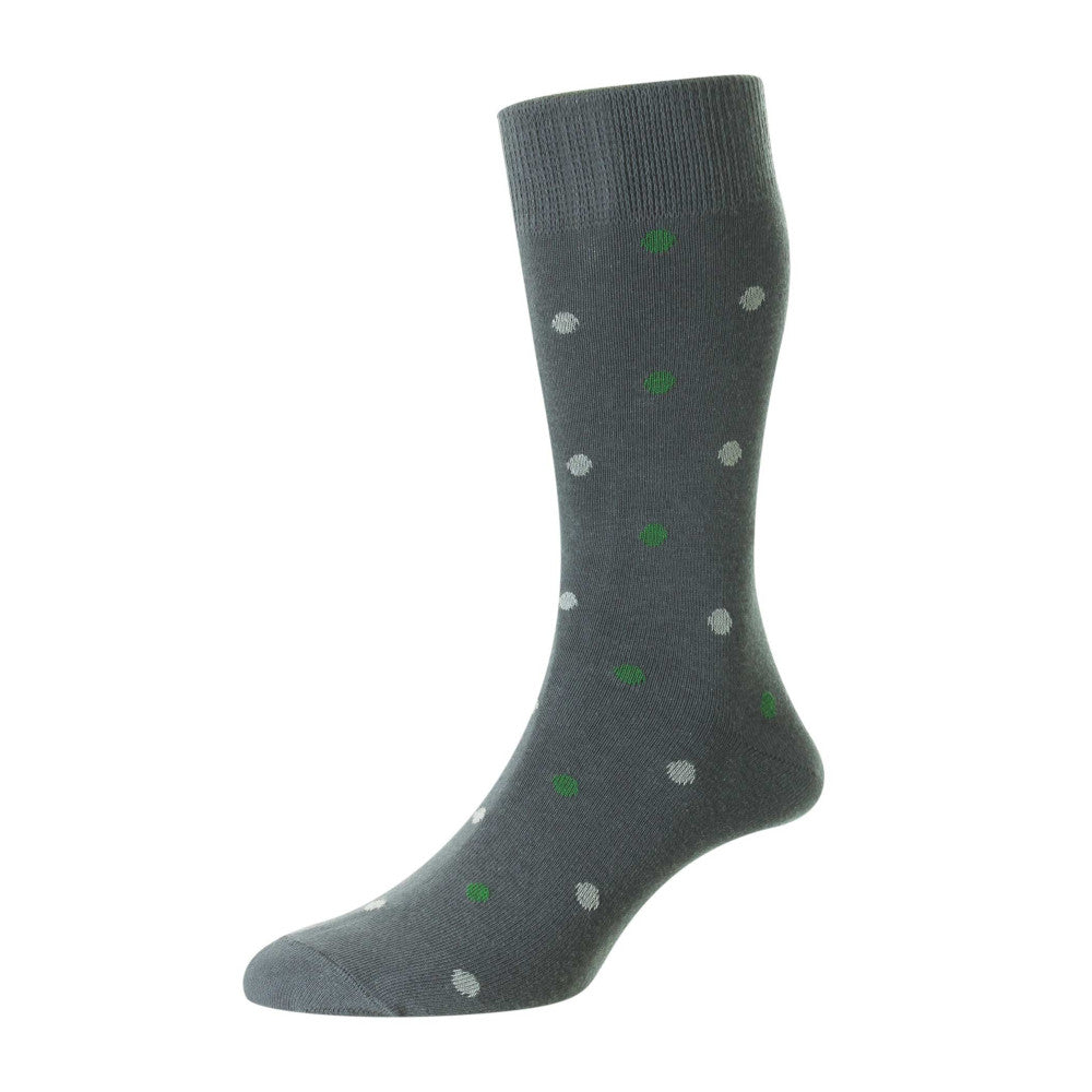 HJ Hall HJ643 Grey Motif Spot Comfort Top 6-11
