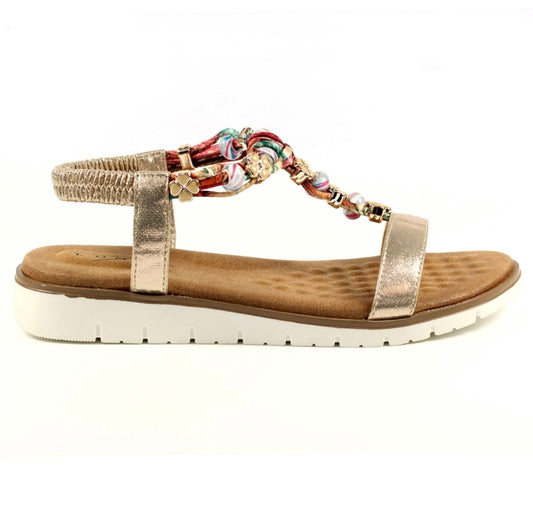 Lunar Tempo JLH363 Gold Sandals