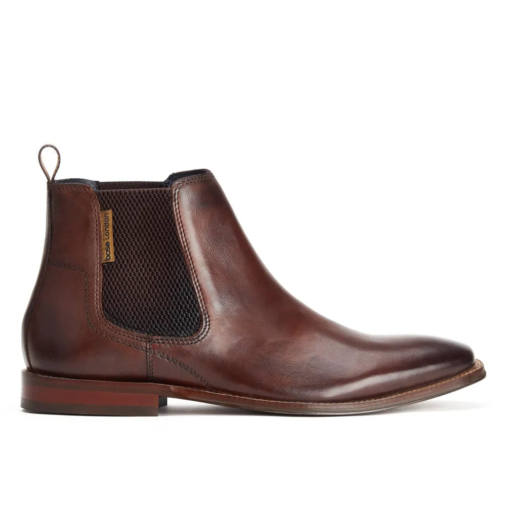 Base Sikes Washed Brown Chelsea Boot