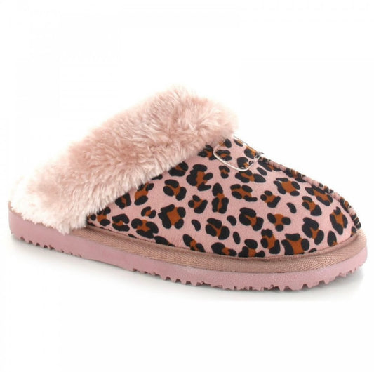 Ella Jill Pink Leopard Slippers