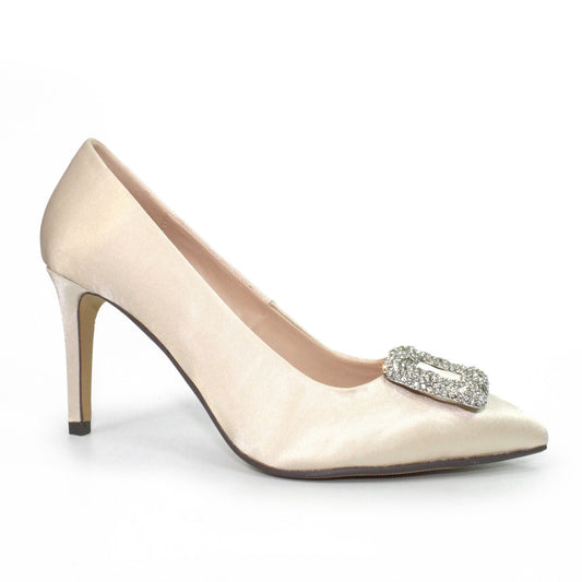 Lunar Lilac Beige High Heel Shoes