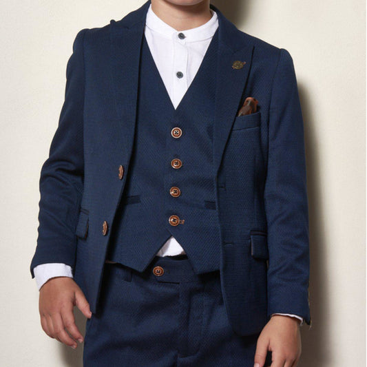 Marc Darcy Max Boys Royal 3 Piece Suit