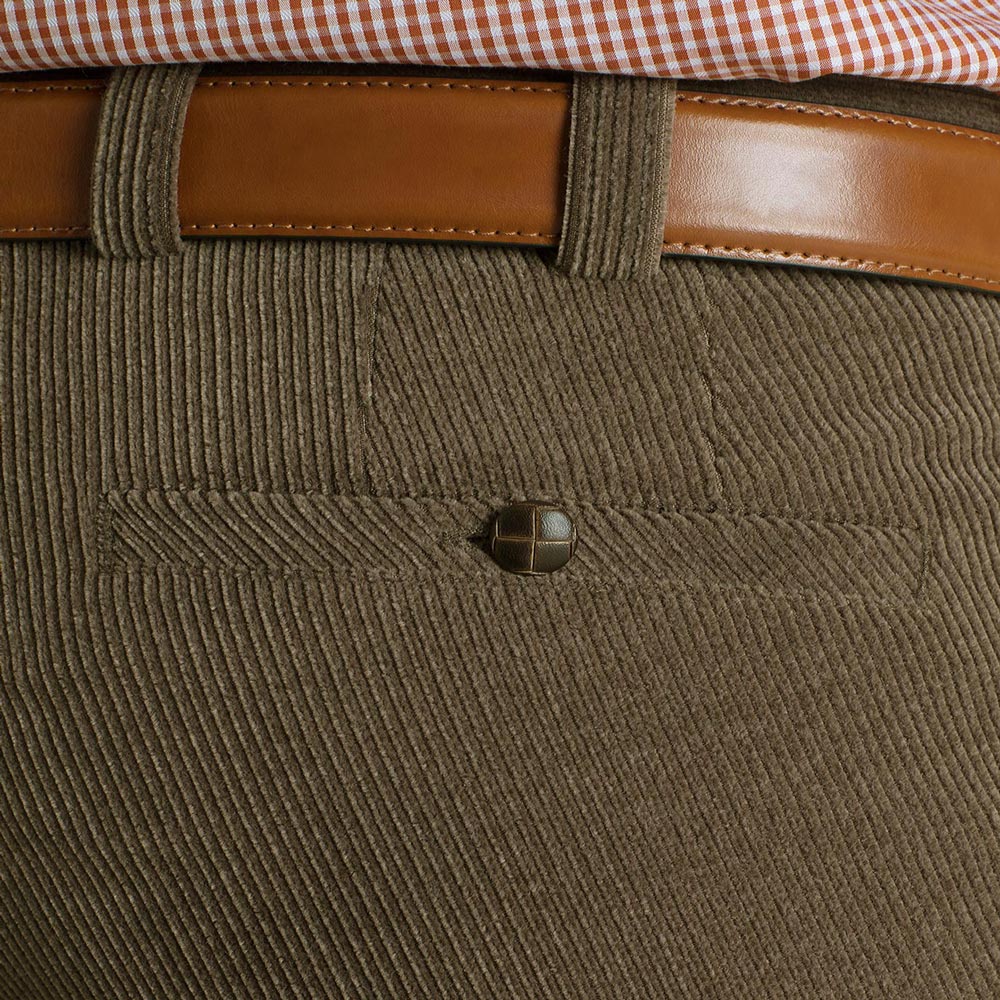 Meyer 390 33 Beige Wool Cord Trousers