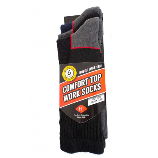 HJ Hall HJ11 Work Sock Assorted 3 Pack