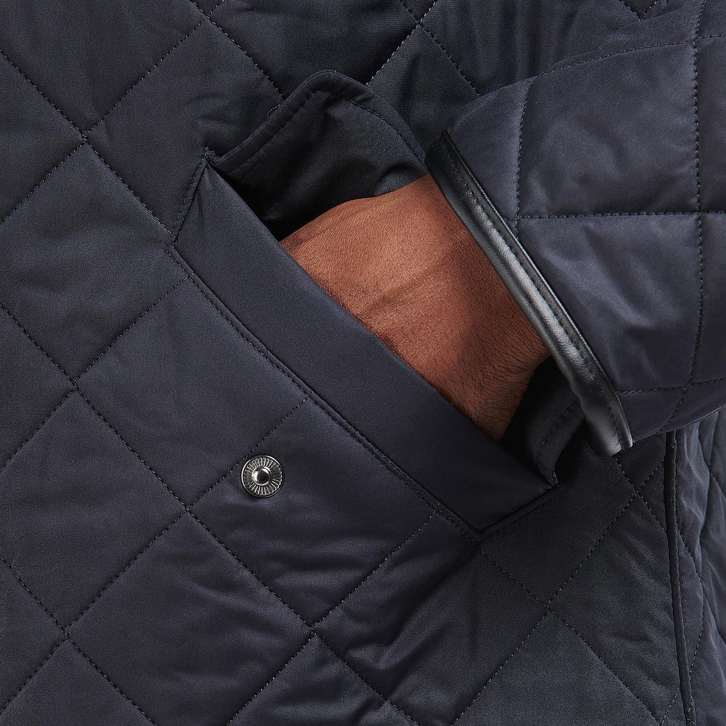 Barbour Long Powell Quilt Navy