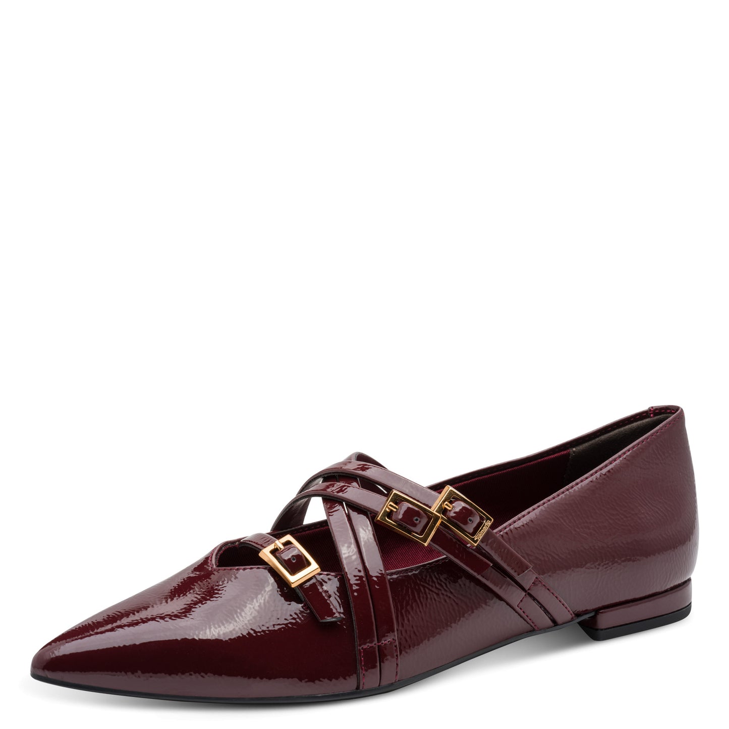 Tamaris 1-22160-45 568 Merlot Patent Ballerina
