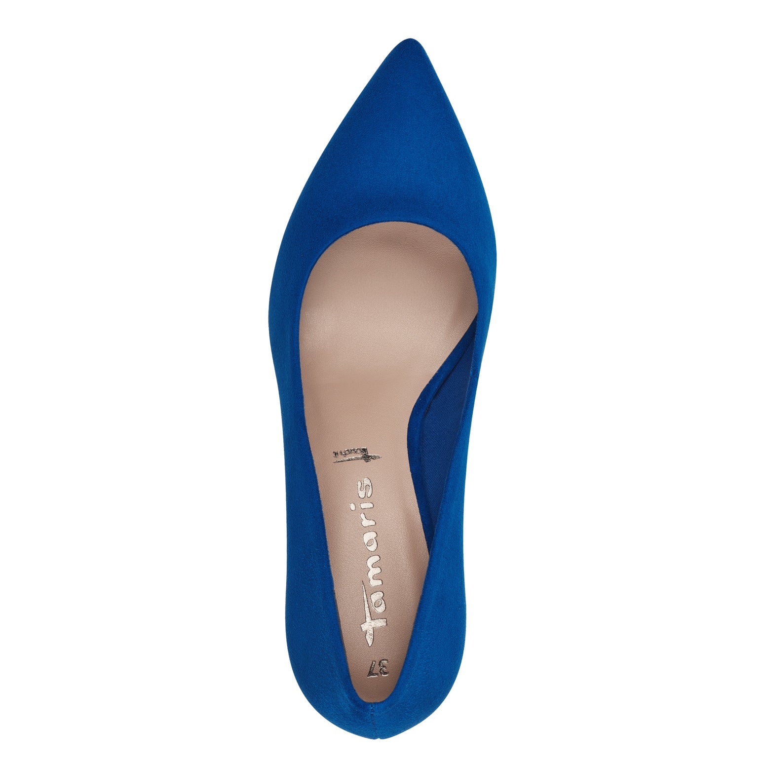 Royal blue open outlet toe shoes