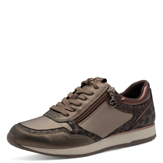 Tamaris 1-23603-42 391 Taupe Glam Trainers