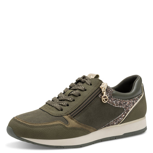 Tamaris 1-23603-42 7B1 Olive Comb Trainers