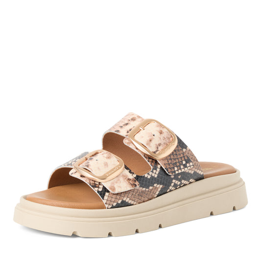 Tamaris 1-27239-42 483 Beige Snake Sandals