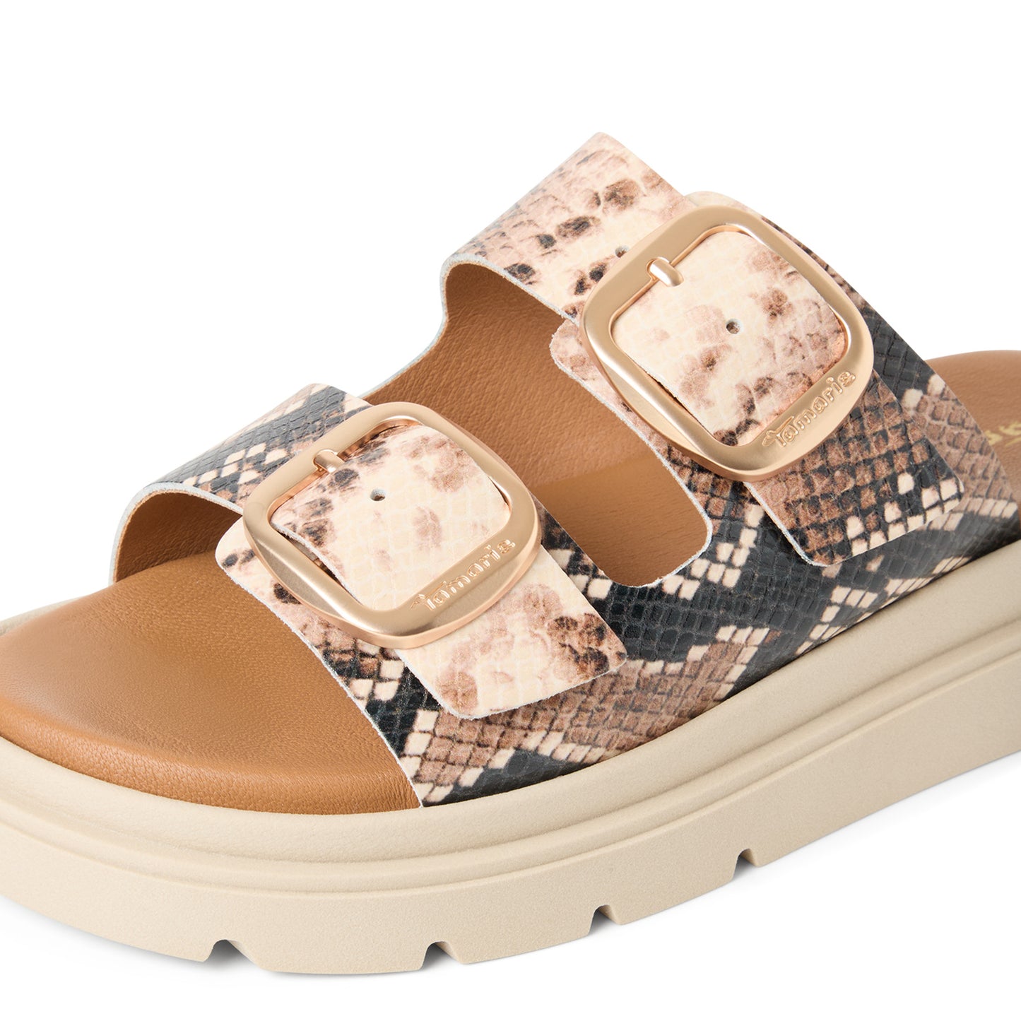 Tamaris 1-27239-42 483 Beige Snake Sandals