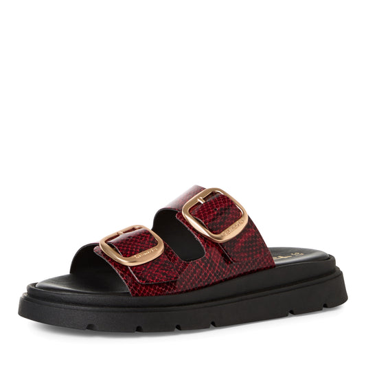 Tamaris 1-27259-44 545 Bordeaux Snake Sandals