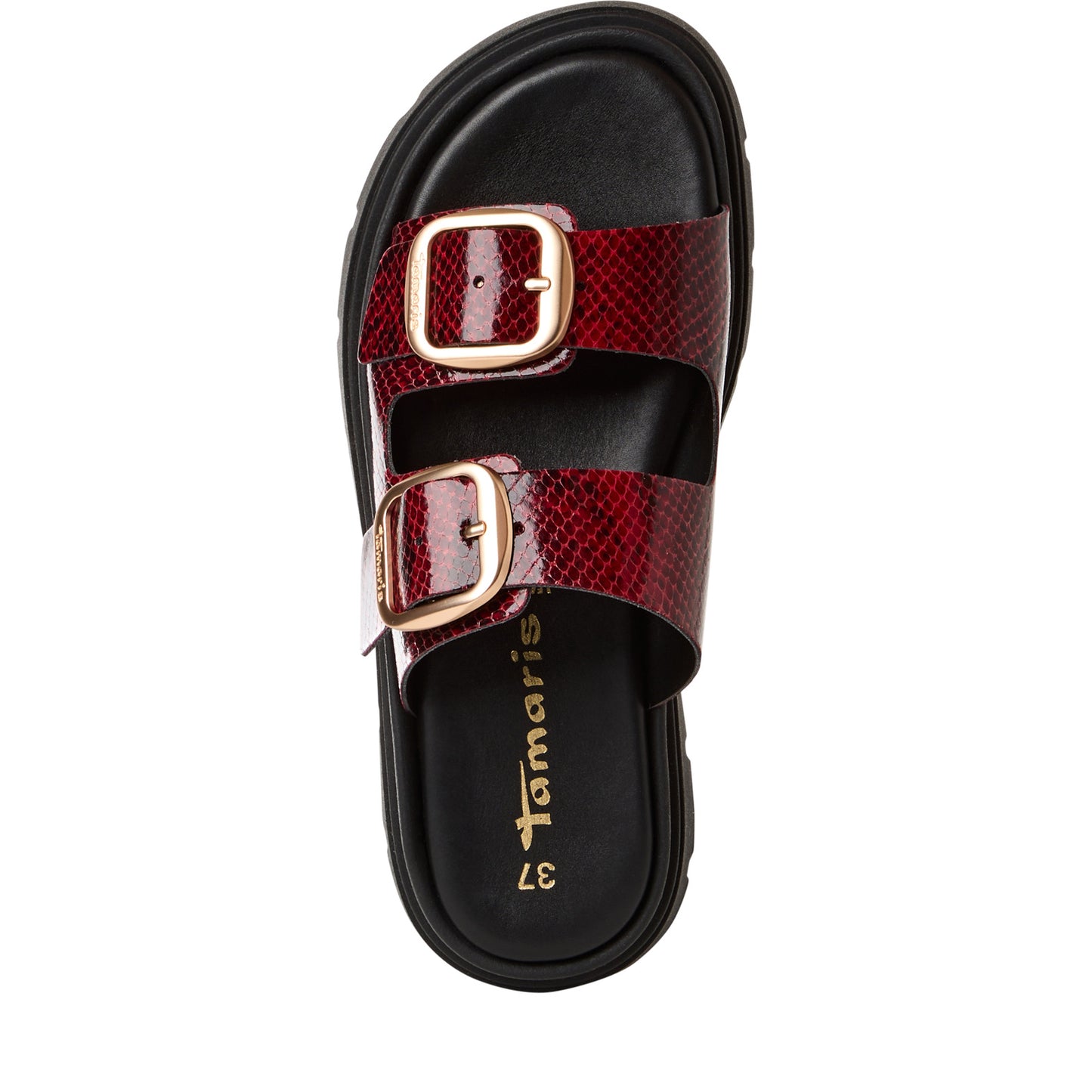 Tamaris 1-27259-44 545 Bordeaux Snake Sandals