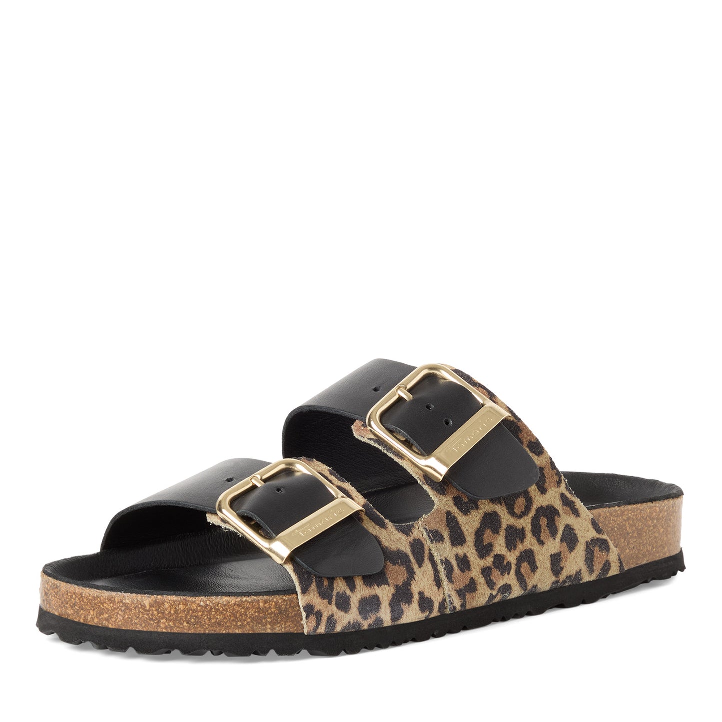 Tamaris 1-27543-42 090 Black/Leopard Sandals