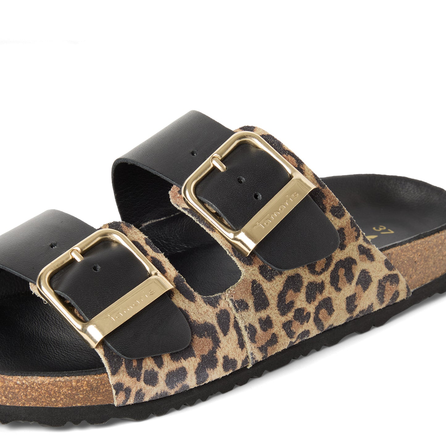 Tamaris 1-27543-42 090 Black/Leopard Sandals
