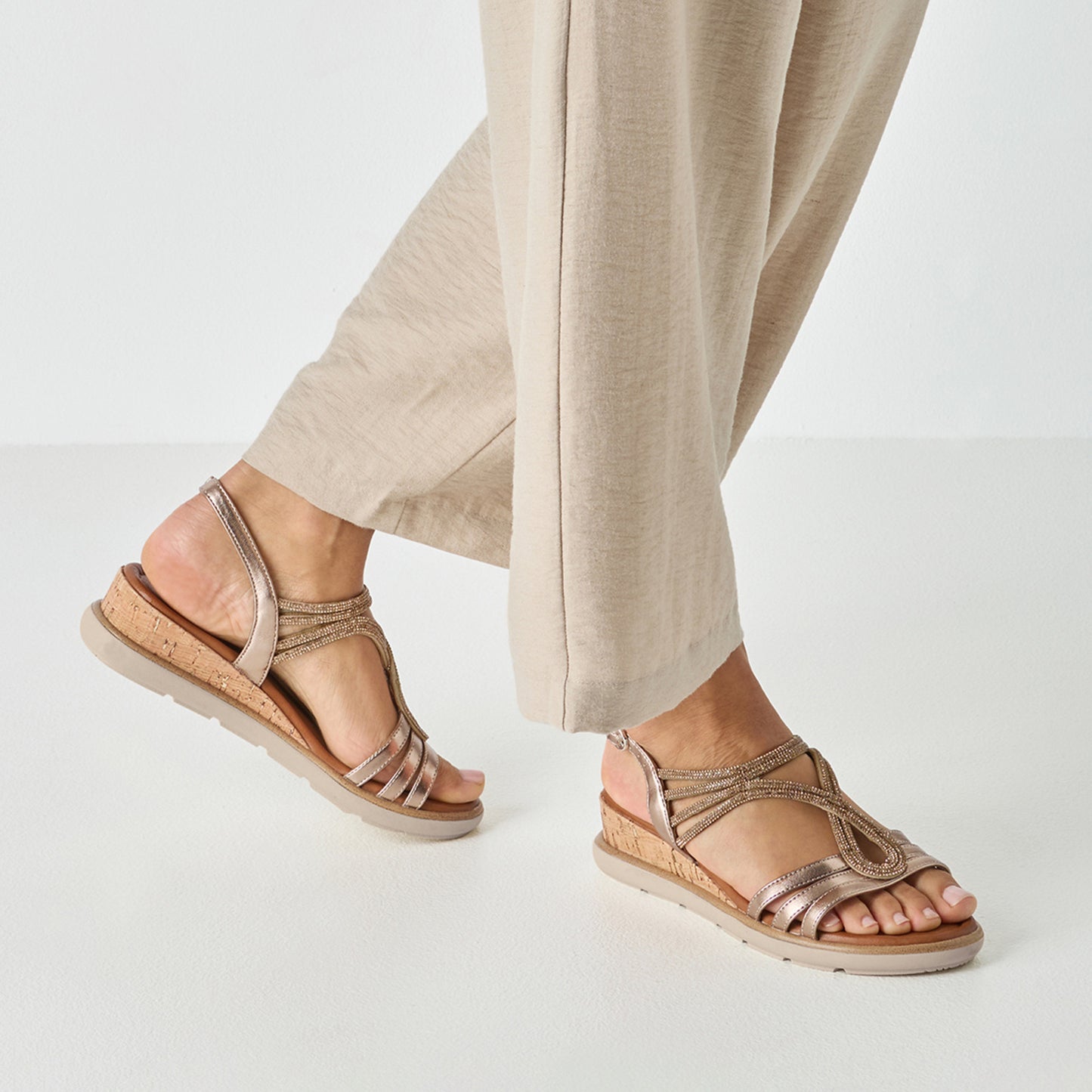 Tamaris 1-28714-46 900 Bronze Sandals