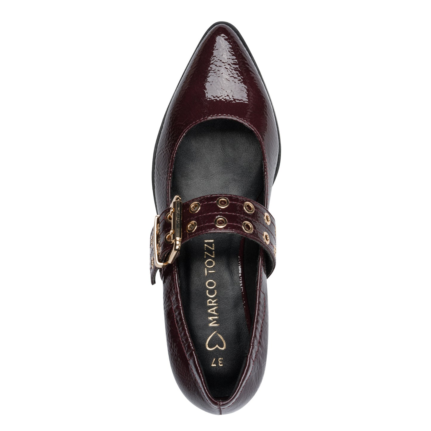 Marco Tozzi 2-22128-45 511 Bordeaux Patent Ballerina