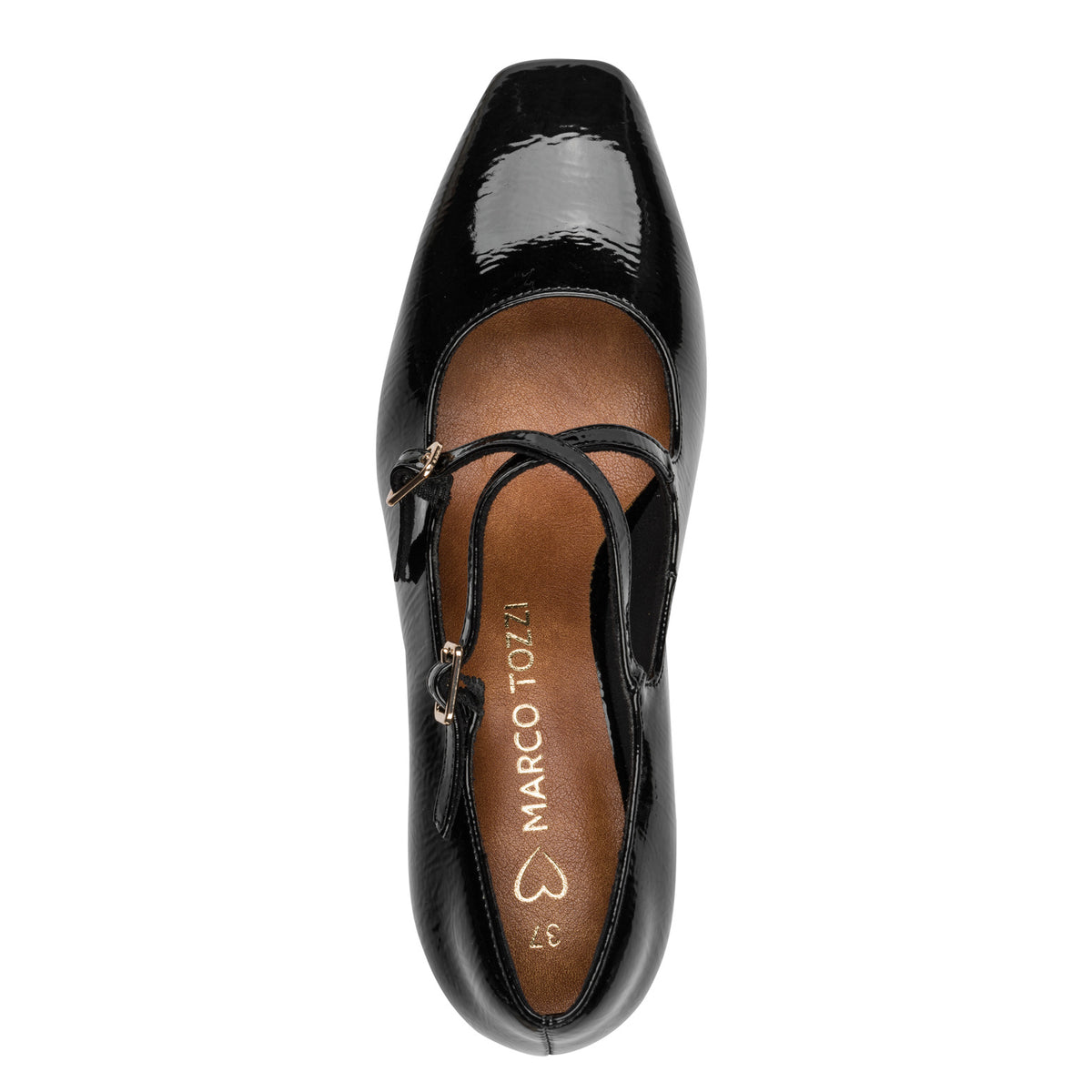 Marco Tozzi 2-22426-47 018 Black Patent Court Shoe