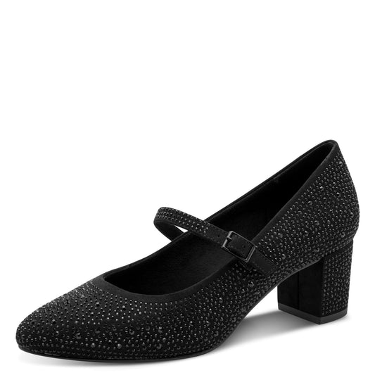 Marco Tozzi 2-22441-47 065 Black Glitter Court Shoe