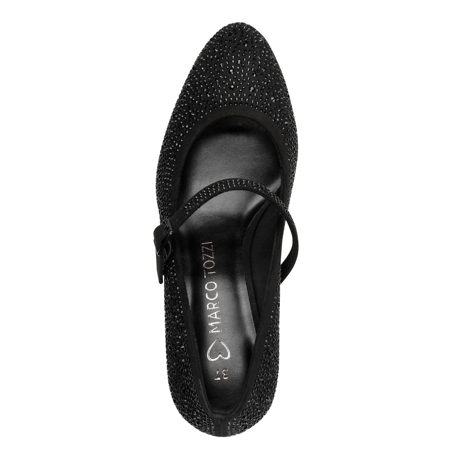 Marco Tozzi 2-22441-47 065 Black Glitter Court Shoe