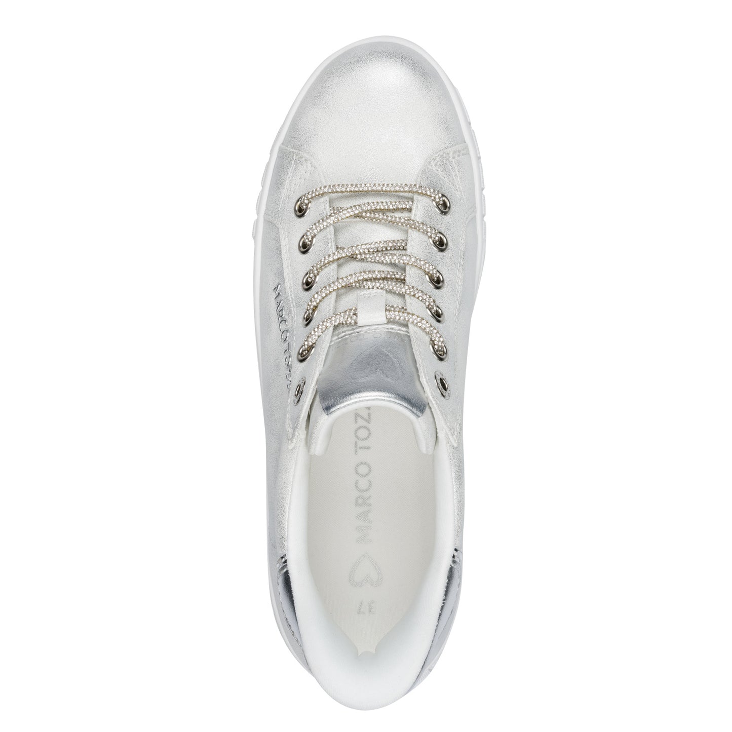 Marco Tozzi 2-23741-46 948 Silver Comb Trainers