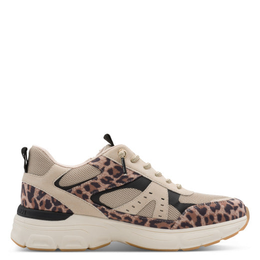 Marco Tozzi 2-23756-46 480 Leopard Beige Comb Trainers
