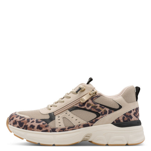 Marco Tozzi 2-23756-46 480 Leopard Beige Comb Trainers