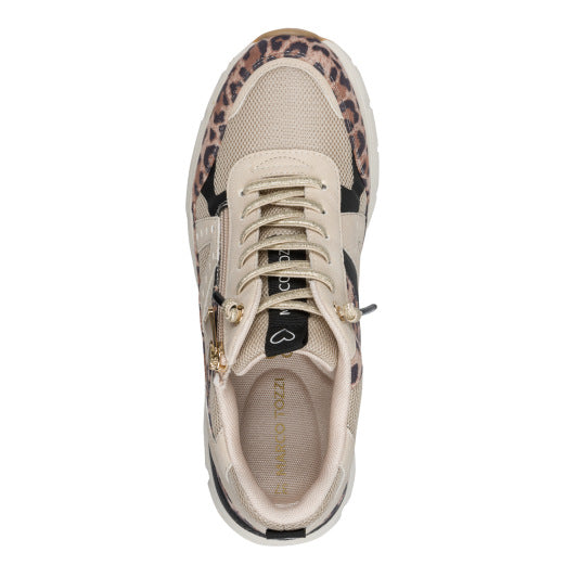Marco Tozzi 2-23756-46 480 Leopard Beige Comb Trainers