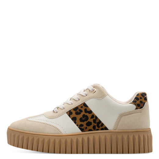 Marco Tozzi 2-23762-45 492 Beige/Leopard Cream Trainers
