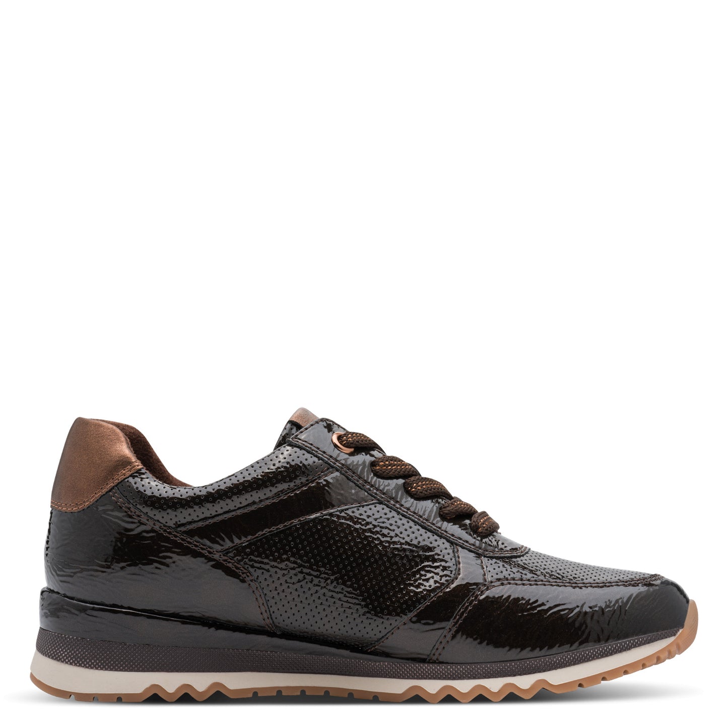 Marco Tozzi 2-23782-41 38A Mocca Patent Lace-Up