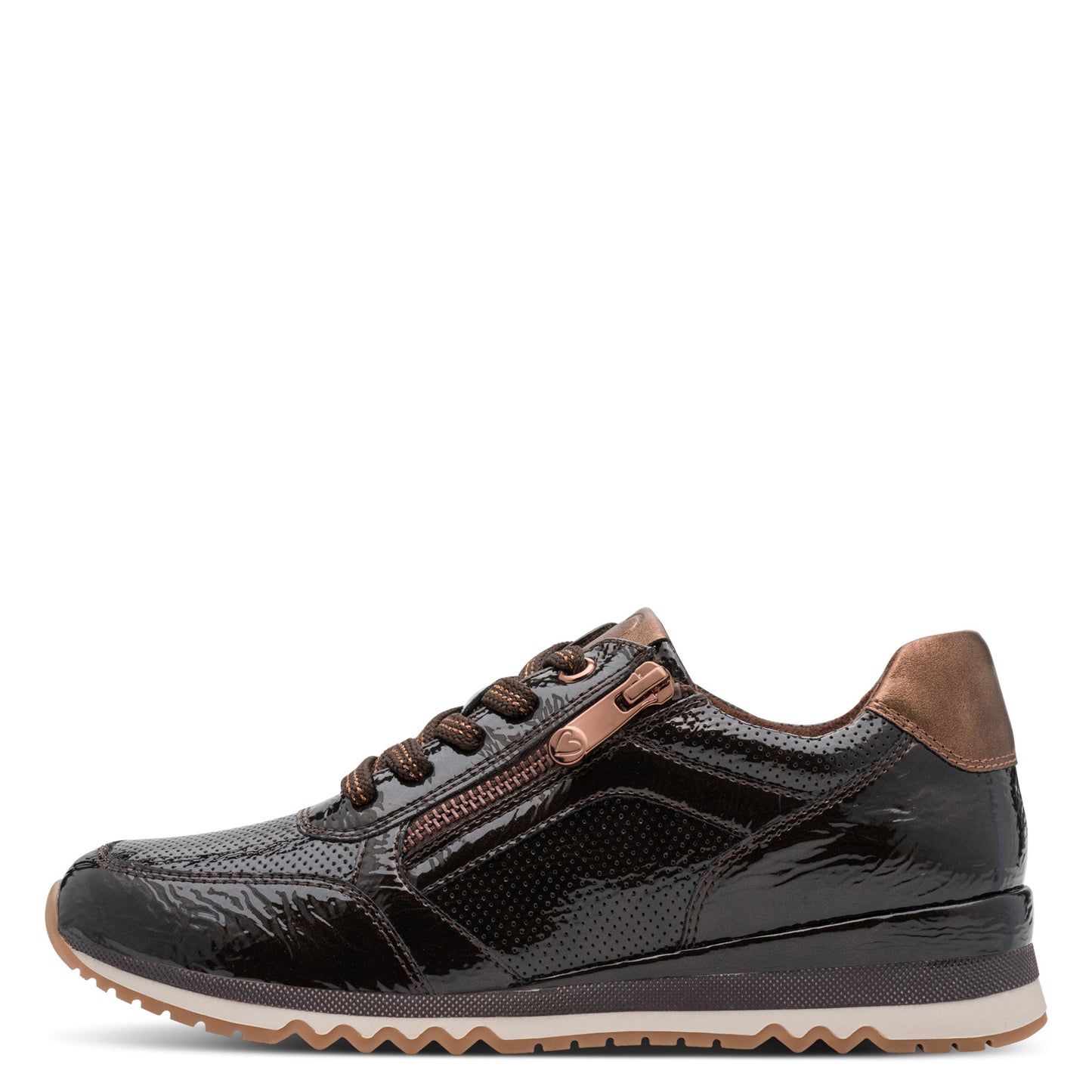 Marco Tozzi 2-23782-41 38A Mocca Patent Lace-Up