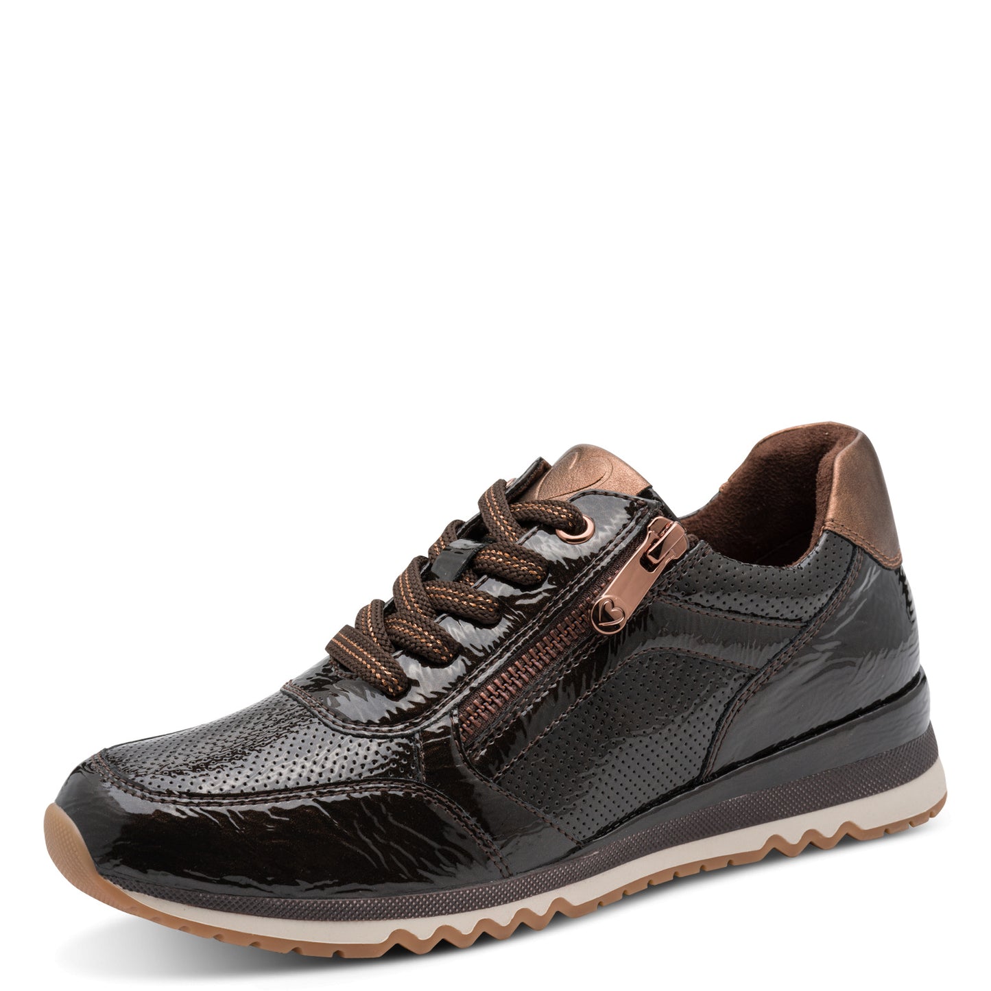 Marco Tozzi 2-23782-41 38A Mocca Patent Lace-Up