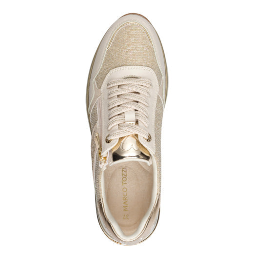 Marco Tozzi 2-23790-46 402 Cream Comb Trainers