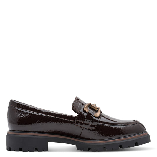 Marco Tozzi 2-24700-43 38A Mocca Patent Slip-On