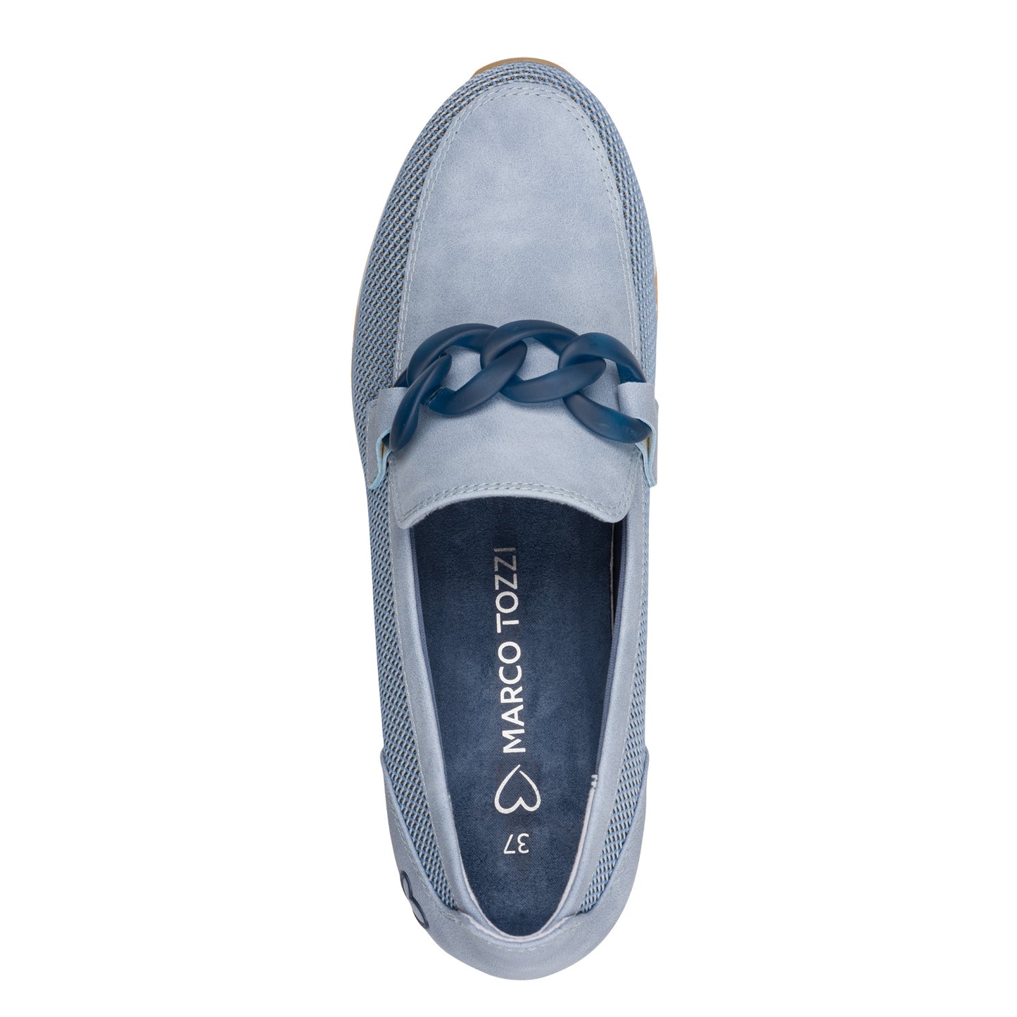 Marco Tozzi 2-24720-44 876 Light Blue Comb Slip On Casual Shoes