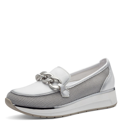 Marco Tozzi 2-24732-42 197 White Comb Slip-On Casual Shoes