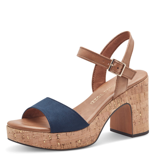 Marco Tozzi 2-28008-42 890 Navy Comb Sandals