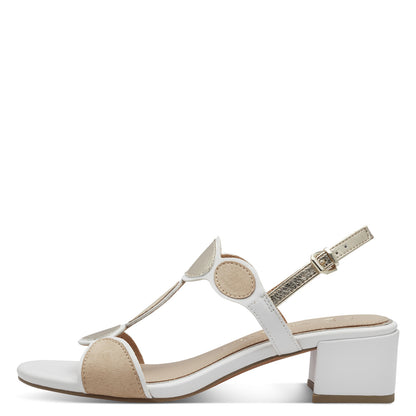 Marco Tozzi 2-28231-44 197 White Comb Sandals