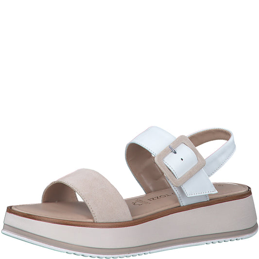 Marco Tozzi 2-28240-42 122 White/Rose Sandals