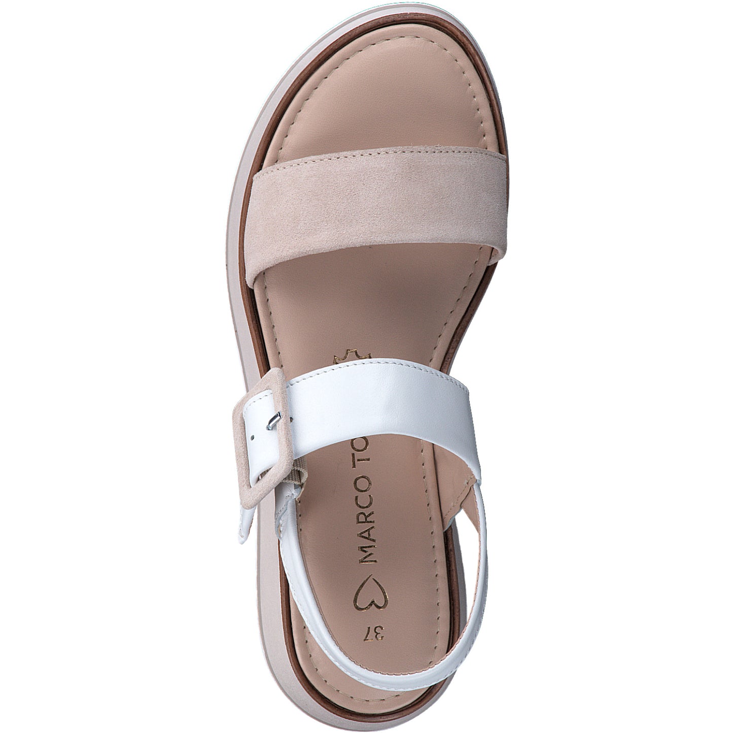 Marco Tozzi 2-28240-42 122 White/Rose Sandals