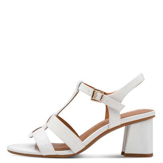 Marco Tozzi 2-28333-46 123 White Patent Sandals