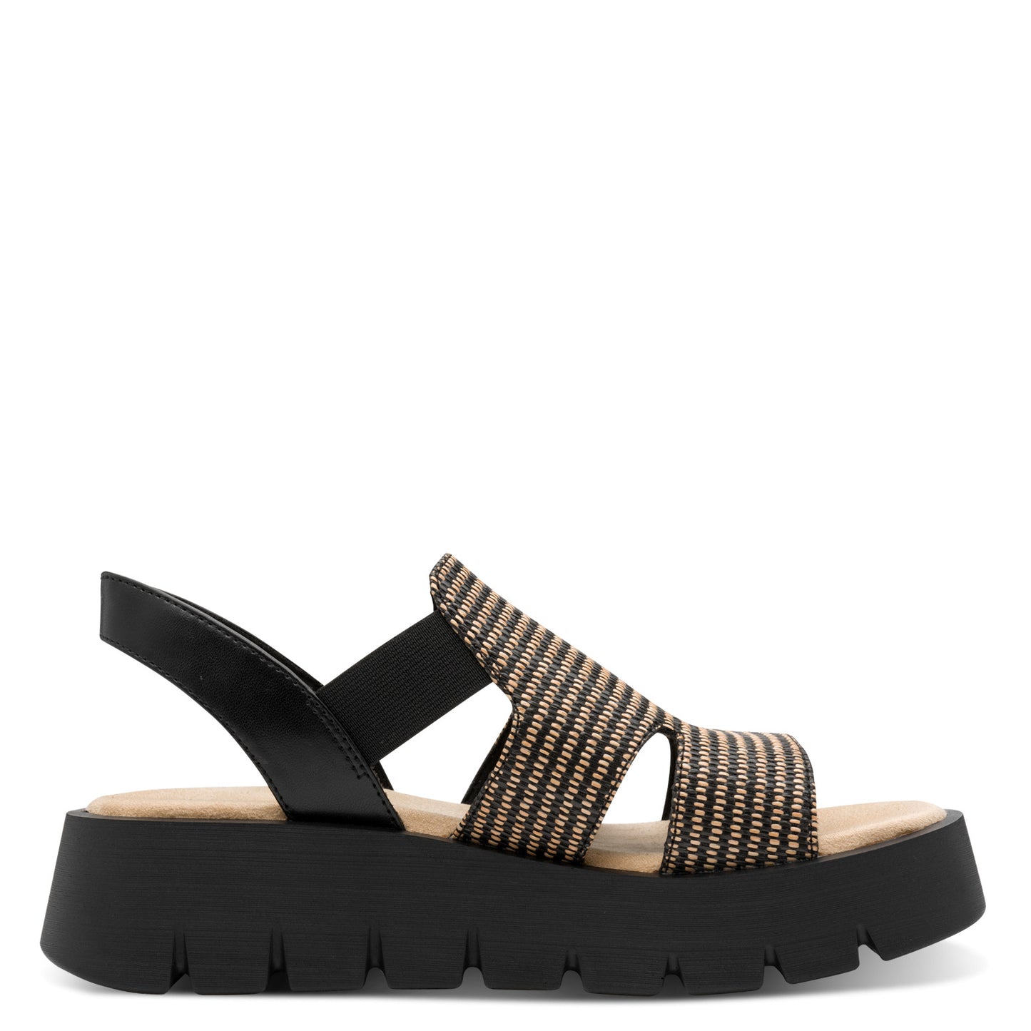 Marco Tozzi 2-28524-46 098 Black Comb Sandals